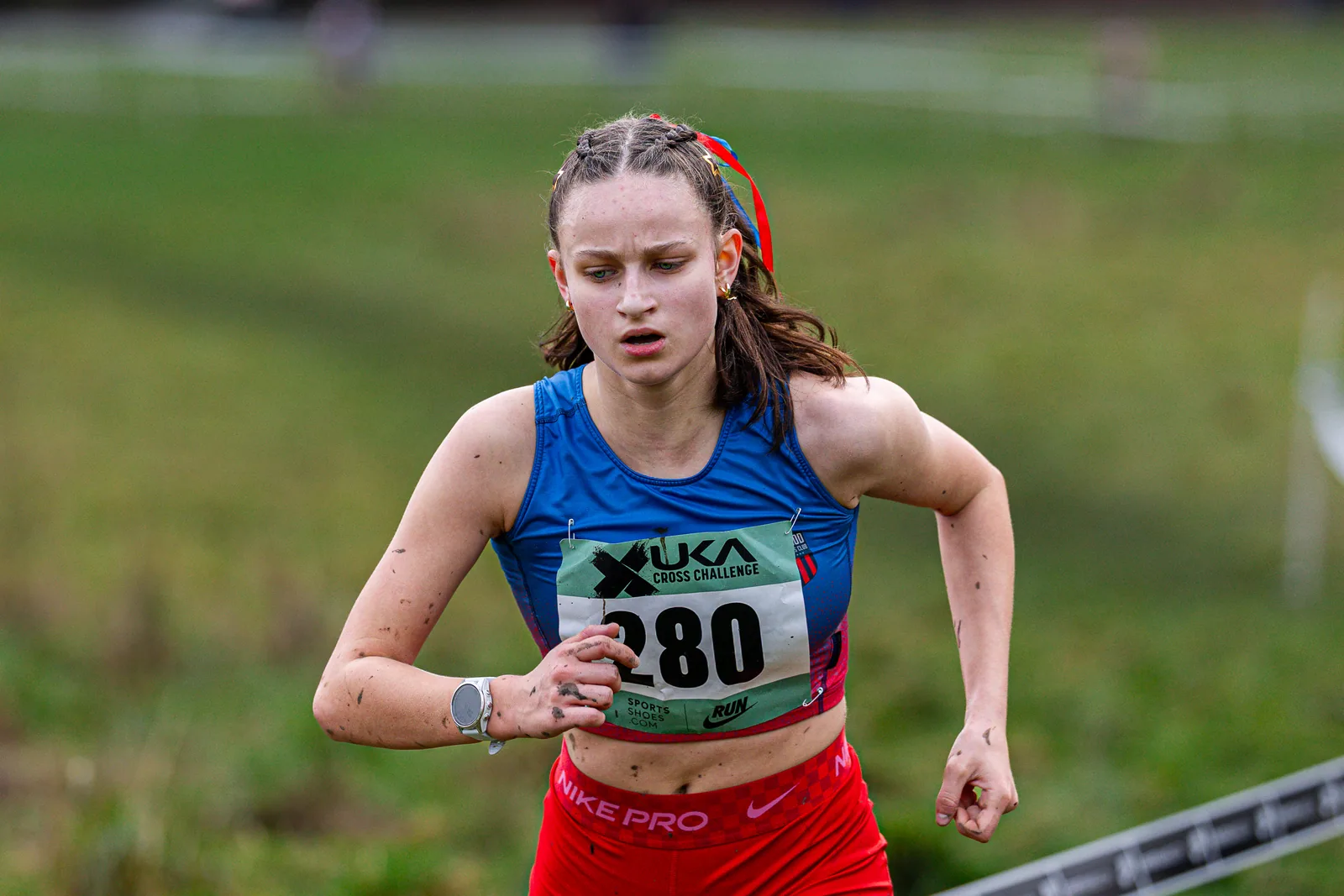 Brentwood Beagles athletes at the Cross Challenge, Parliament Hill, Parliament Hill, London, 7 February 2026