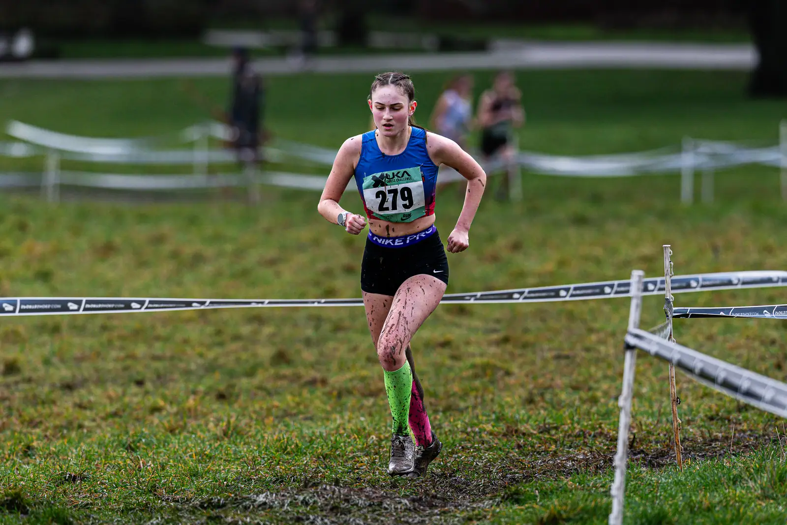 Brentwood Beagles athletes at the Cross Challenge, Parliament Hill, Parliament Hill, London, 7 February 2026