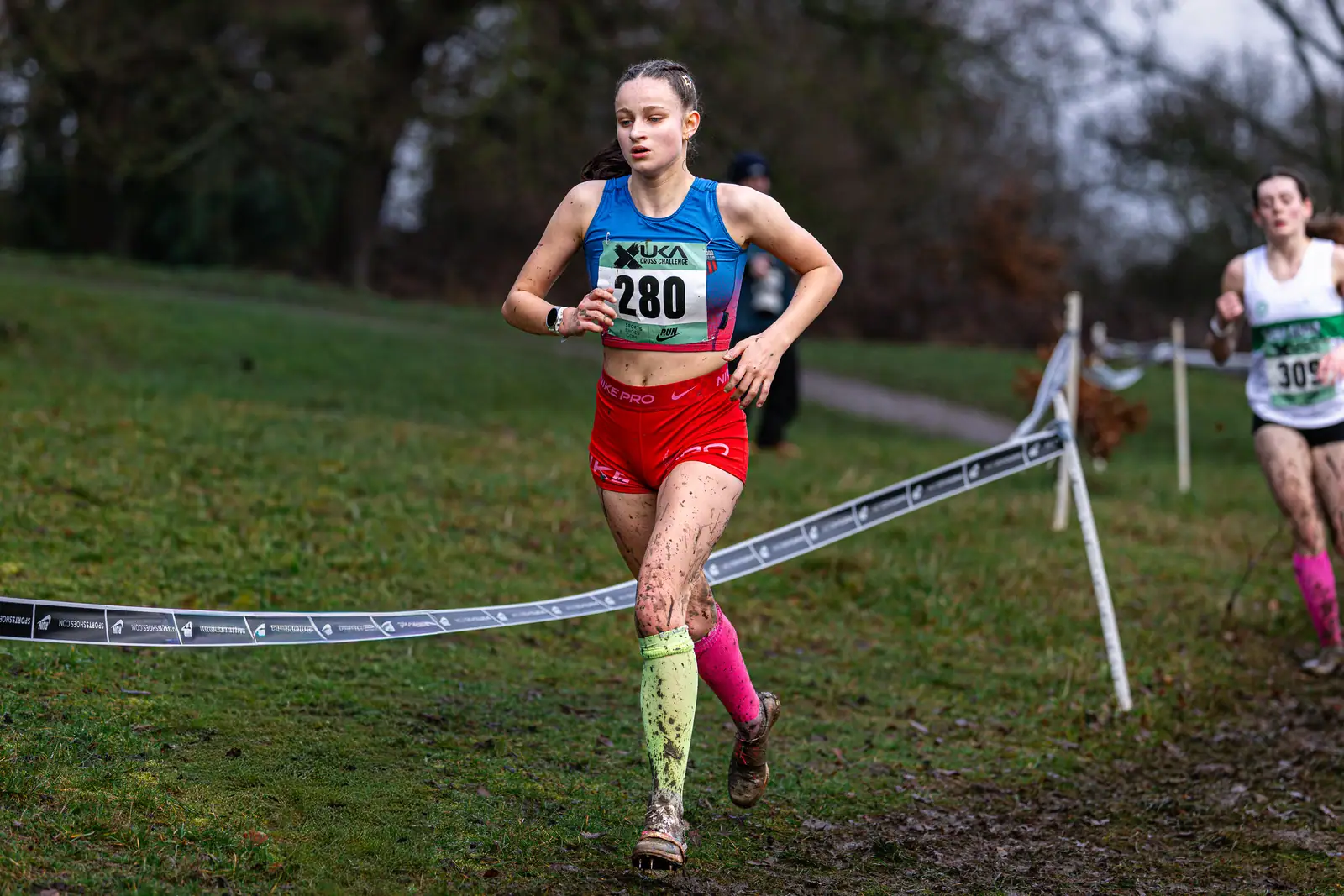 Brentwood Beagles athletes at the Cross Challenge, Parliament Hill, Parliament Hill, London, 7 February 2026