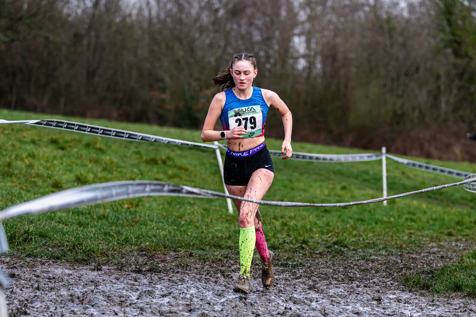 Brentwood Beagles athletes at the Cross Challenge, Parliament Hill, Parliament Hill, London, 7 February 2026
