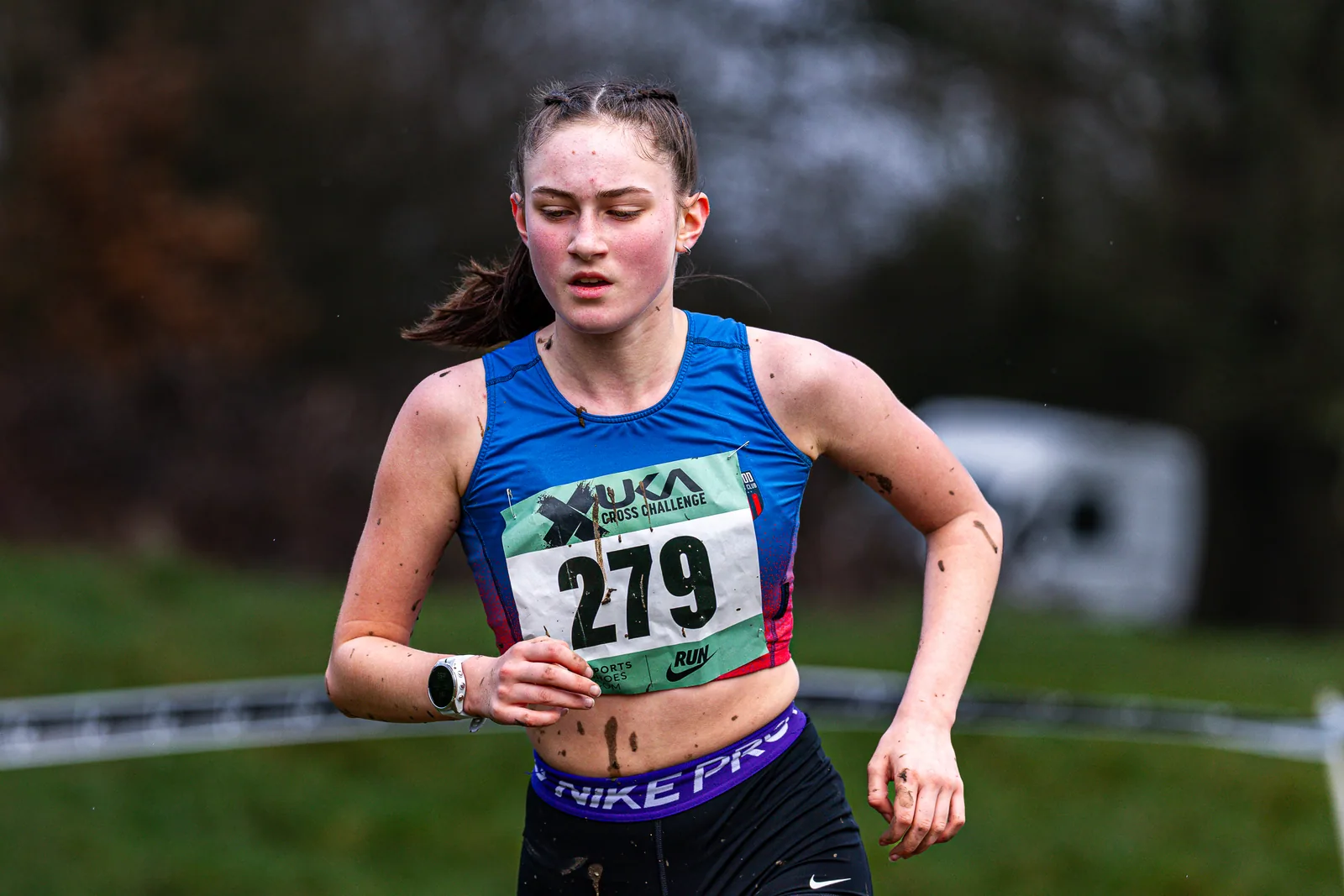 Brentwood Beagles athletes at the Cross Challenge, Parliament Hill, Parliament Hill, London, 7 February 2026