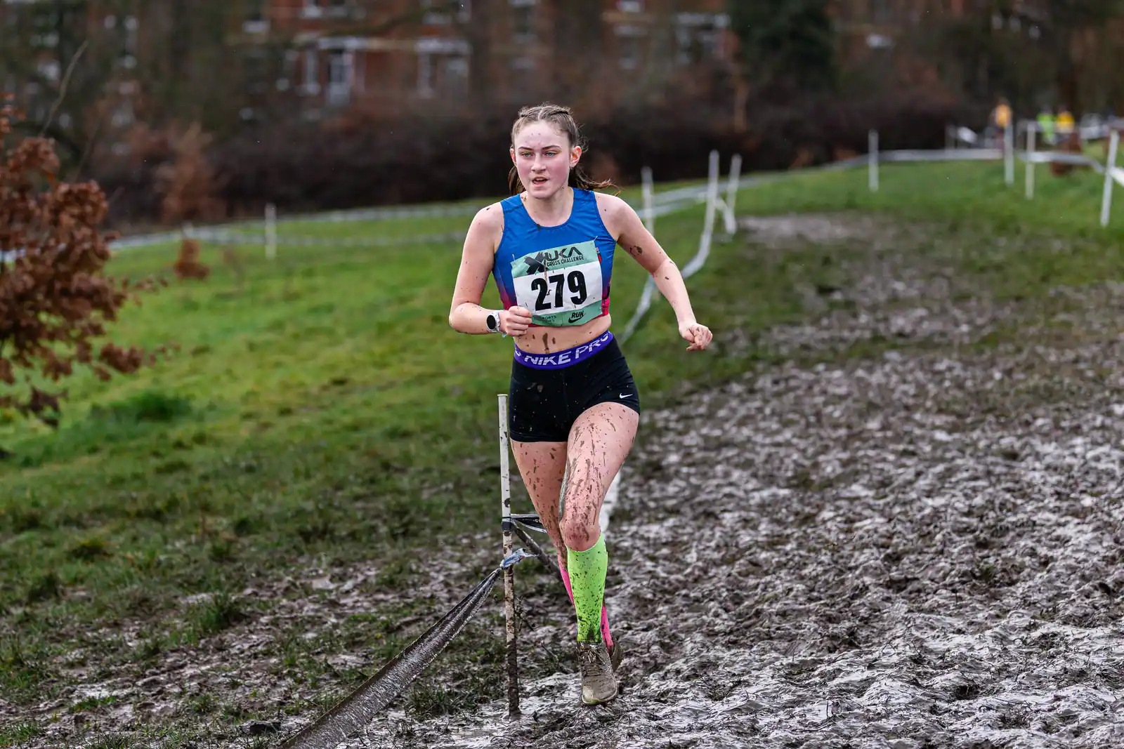 Brentwood Beagles athletes at the Cross Challenge, Parliament Hill, Parliament Hill, London, 7 February 2026