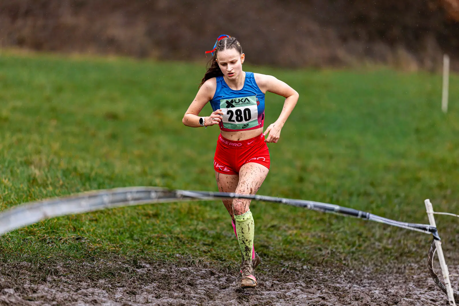 Brentwood Beagles athletes at the Cross Challenge, Parliament Hill, Parliament Hill, London, 7 February 2026