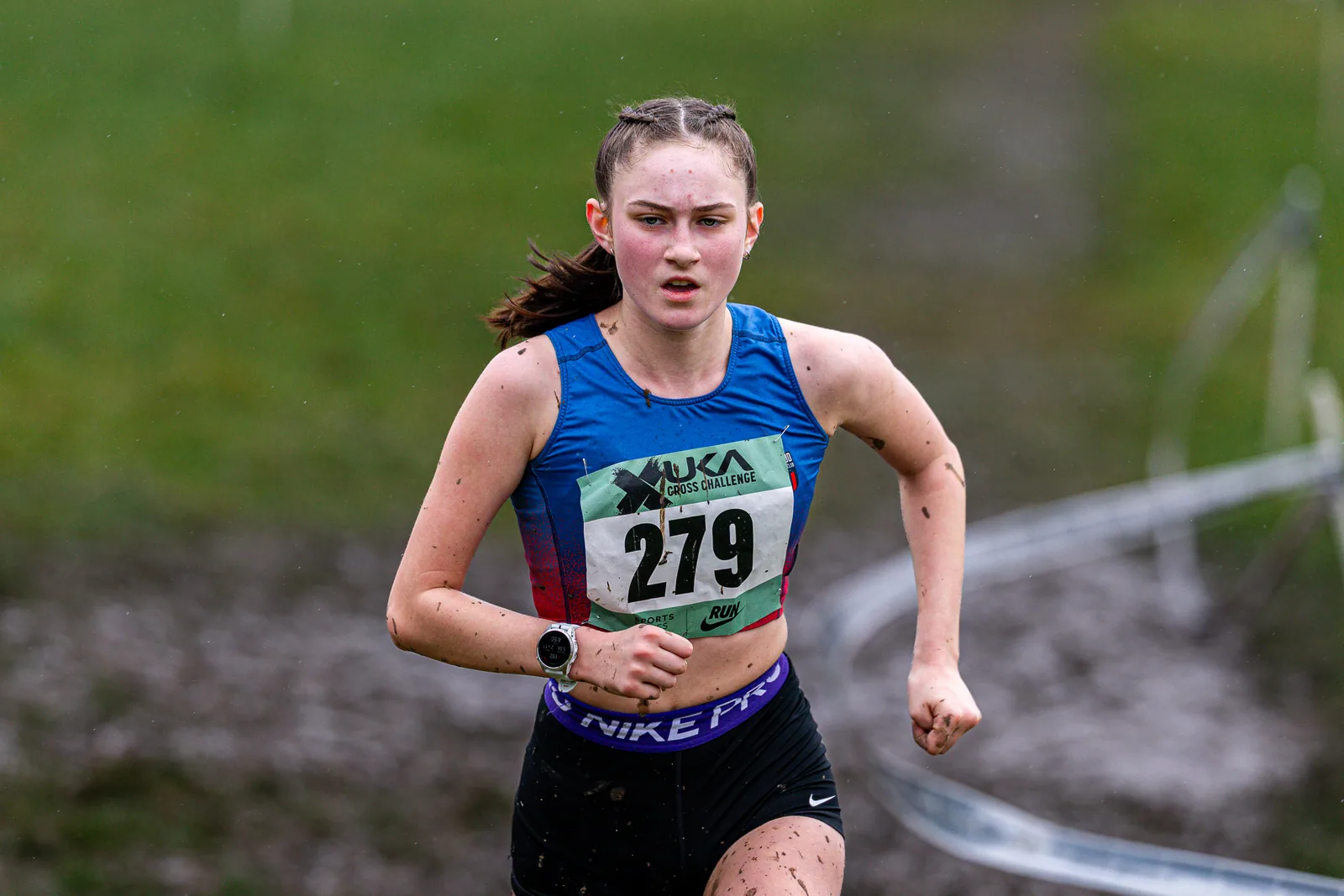 Brentwood Beagles athletes at the Cross Challenge, Parliament Hill, Parliament Hill, London, 7 February 2026