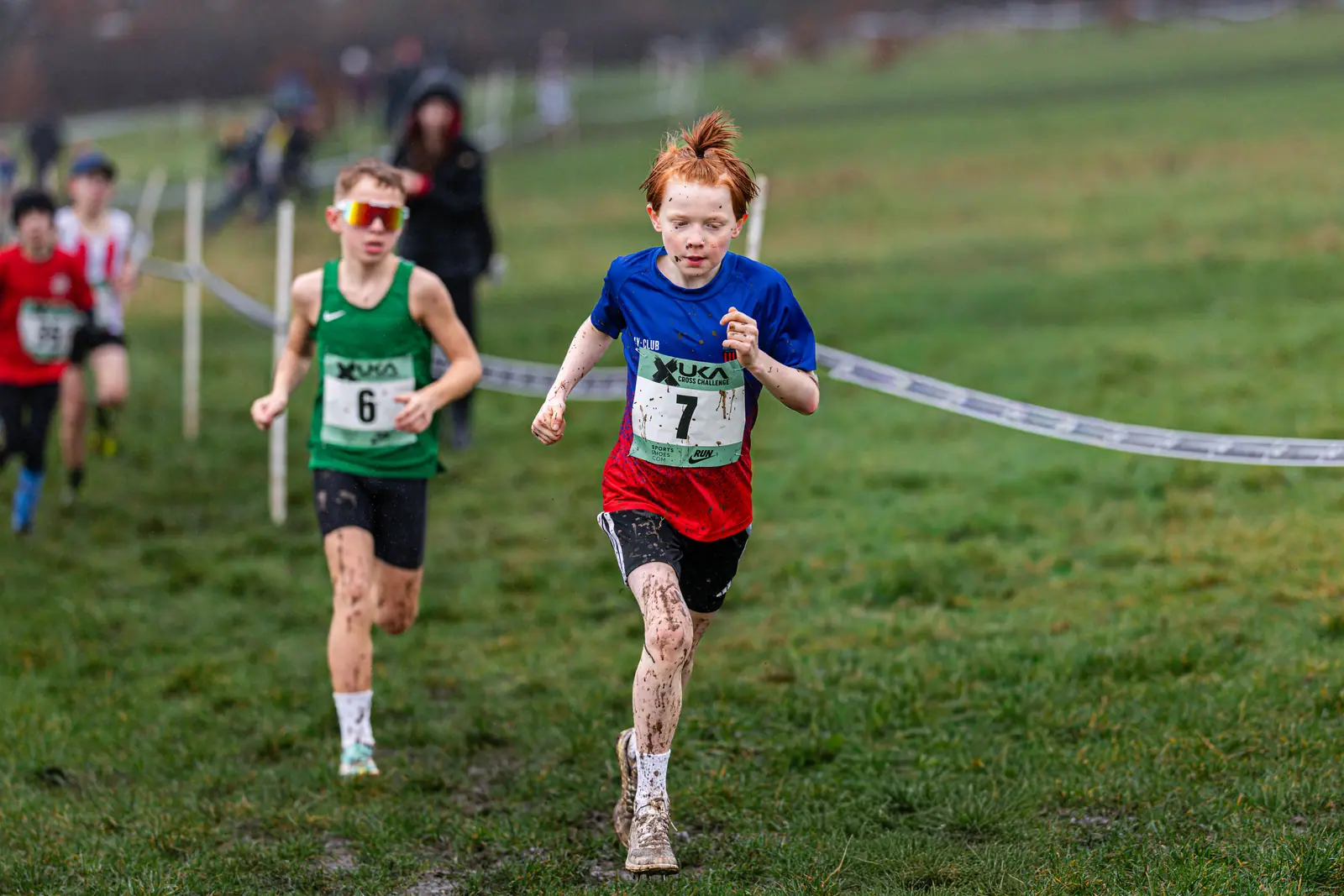 Brentwood Beagles athletes at the Cross Challenge, Parliament Hill, Parliament Hill, London, 7 February 2026