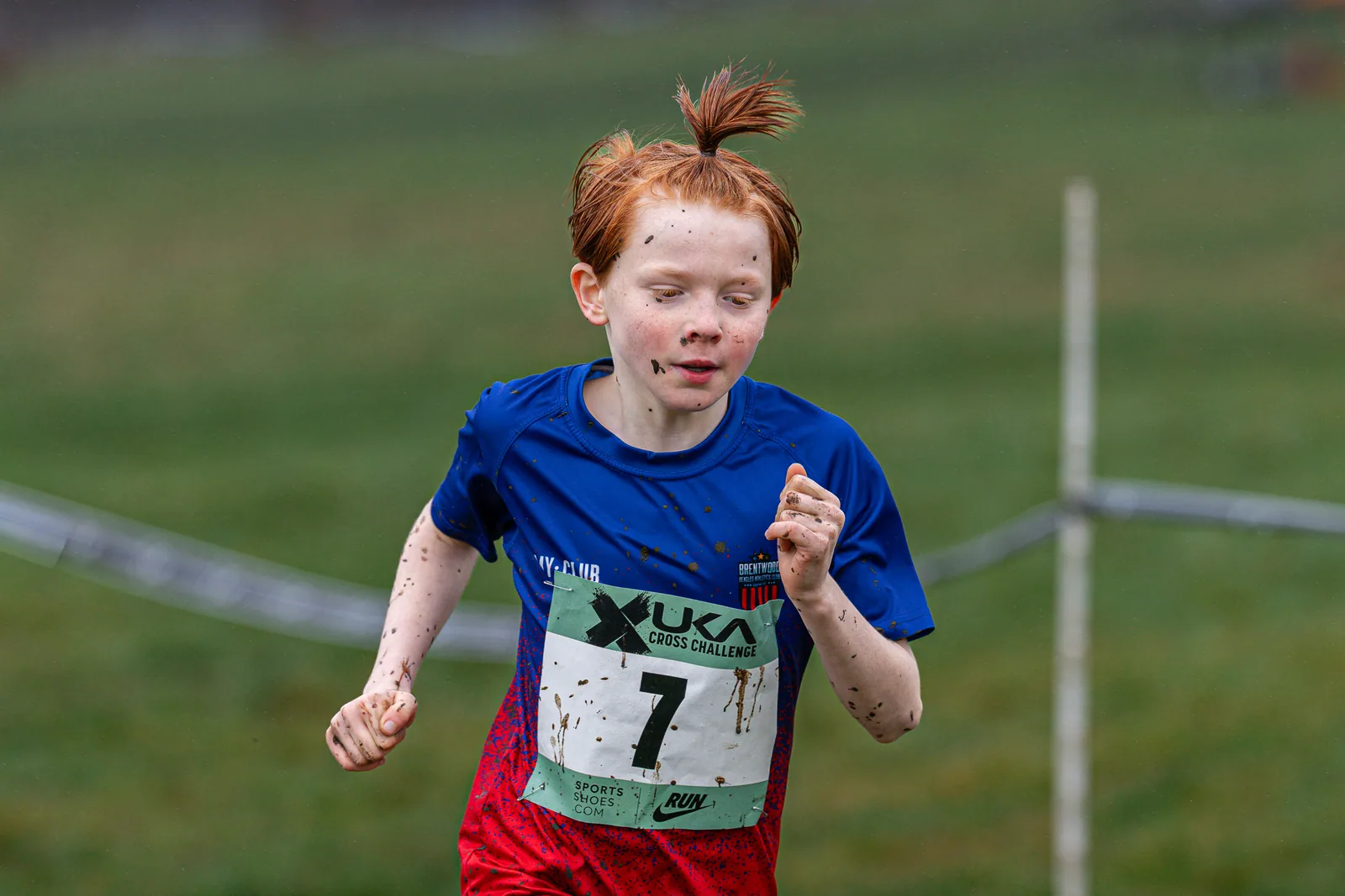 Brentwood Beagles athletes at the Cross Challenge, Parliament Hill, Parliament Hill, London, 7 February 2026
