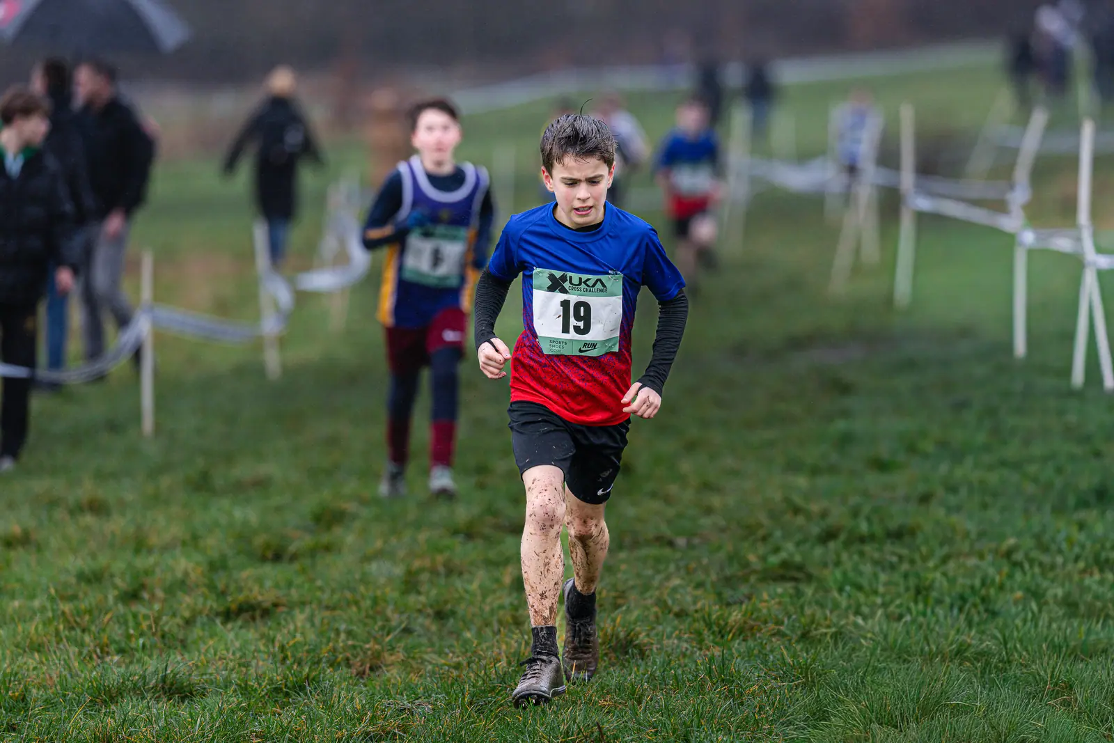 Brentwood Beagles athletes at the Cross Challenge, Parliament Hill, Parliament Hill, London, 7 February 2026