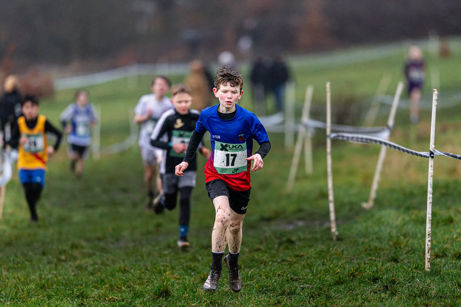 Brentwood Beagles athletes at the Cross Challenge, Parliament Hill, Parliament Hill, London, 7 February 2026