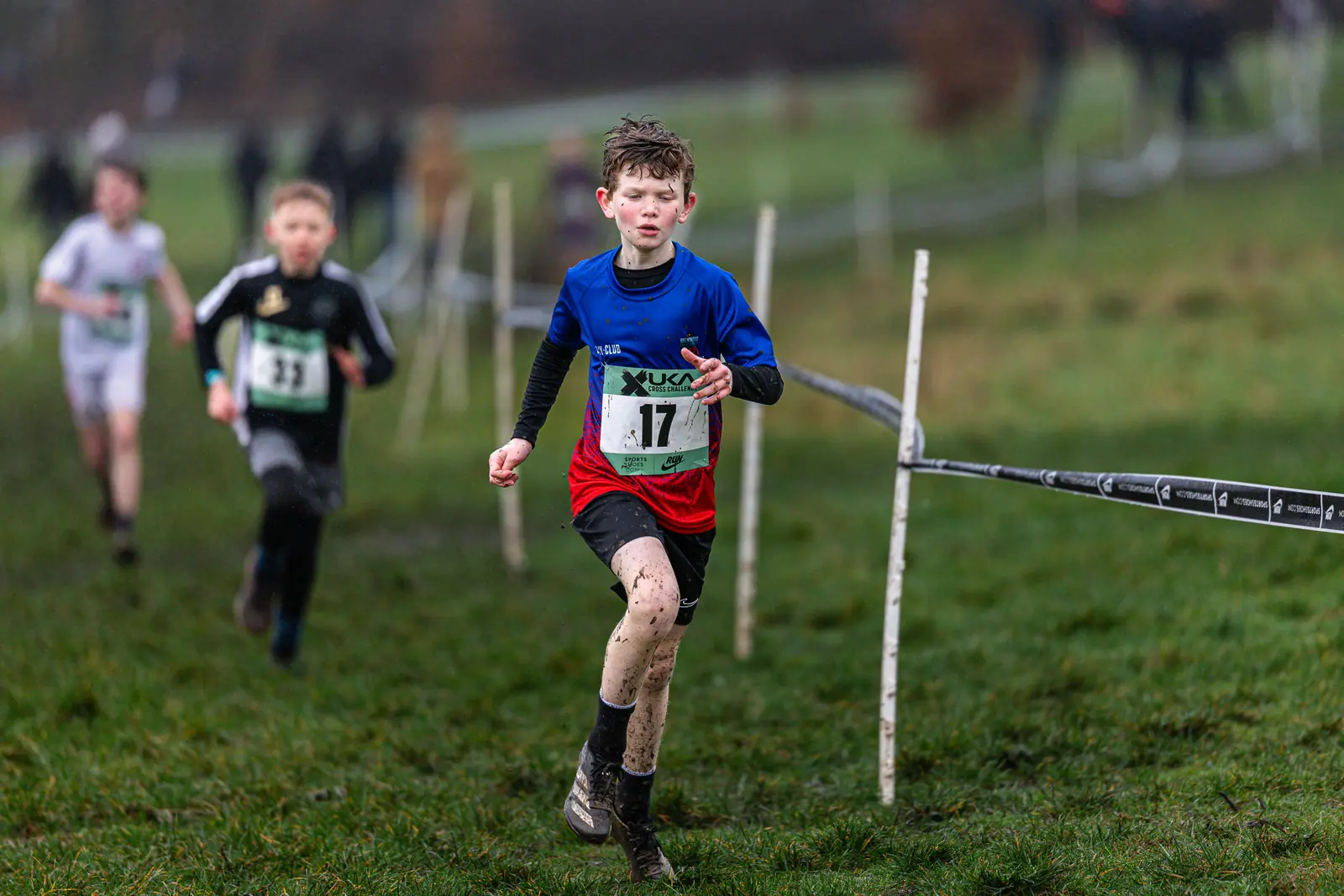 Brentwood Beagles athletes at the Cross Challenge, Parliament Hill, Parliament Hill, London, 7 February 2026
