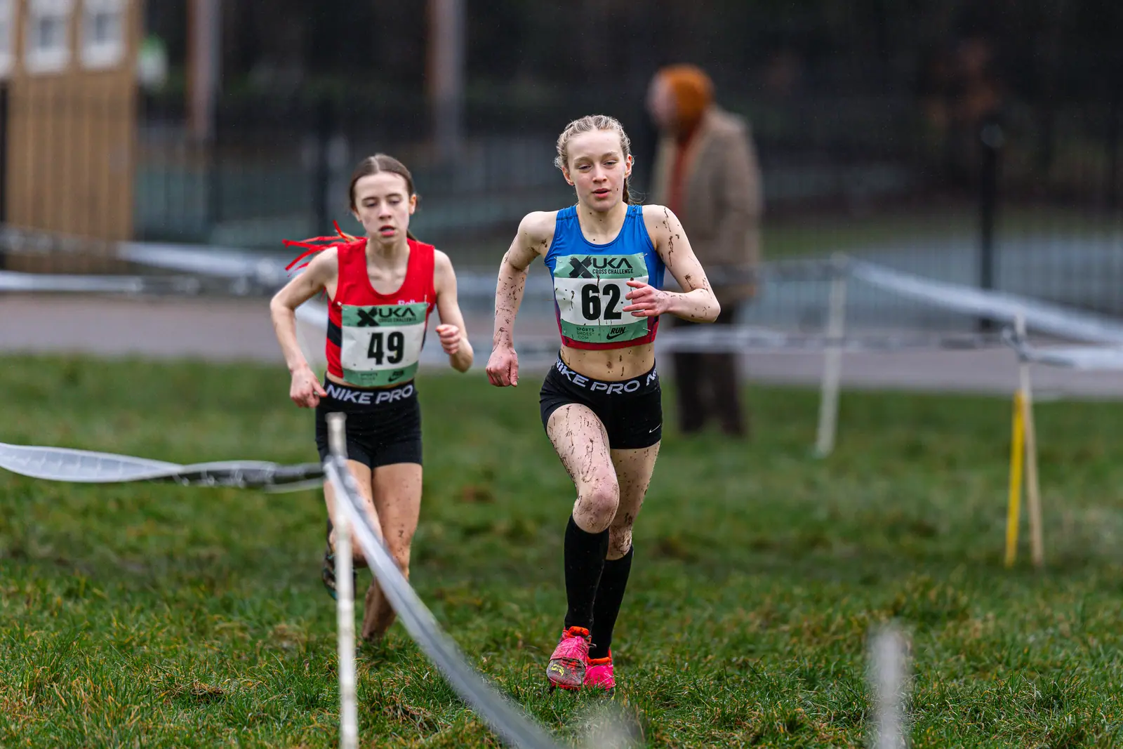 Brentwood Beagles athletes at the Cross Challenge, Parliament Hill, Parliament Hill, London, 7 February 2026