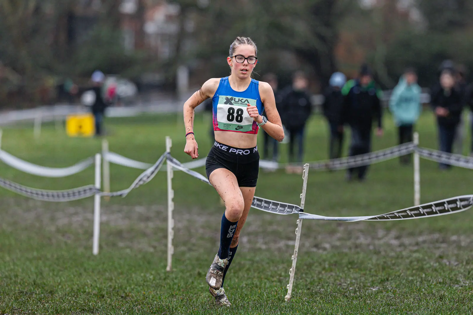 Brentwood Beagles athletes at the Cross Challenge, Parliament Hill, Parliament Hill, London, 7 February 2026