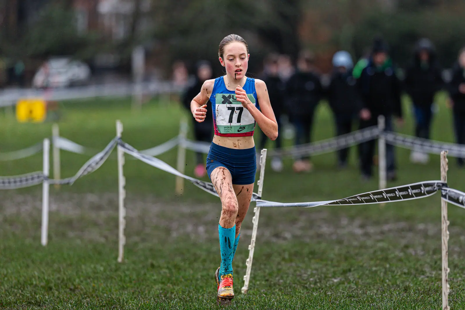 Brentwood Beagles athletes at the Cross Challenge, Parliament Hill, Parliament Hill, London, 7 February 2026