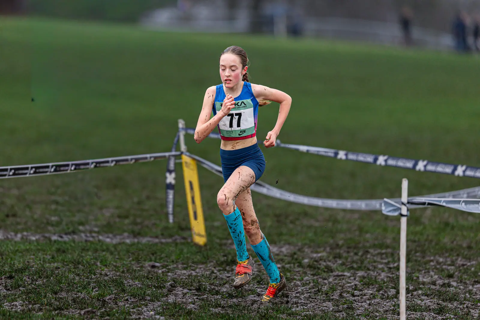 Brentwood Beagles athletes at the Cross Challenge, Parliament Hill, Parliament Hill, London, 7 February 2026