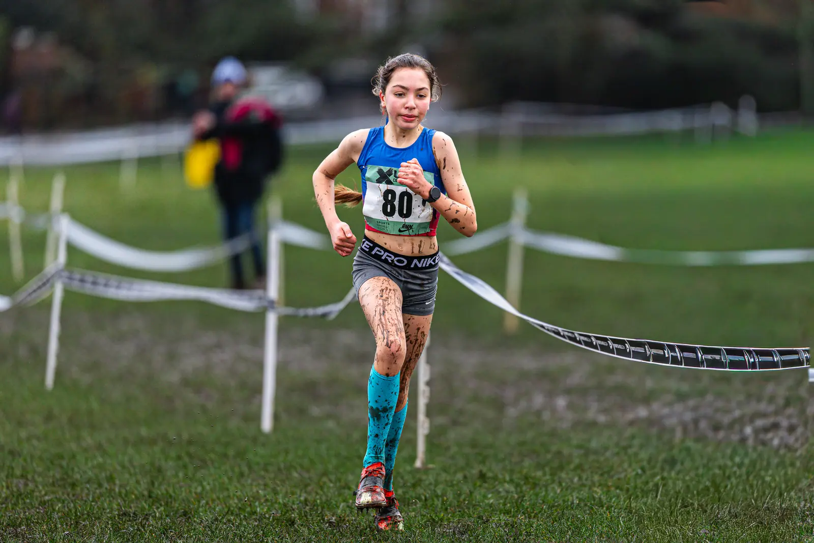 Brentwood Beagles athletes at the Cross Challenge, Parliament Hill, Parliament Hill, London, 7 February 2026