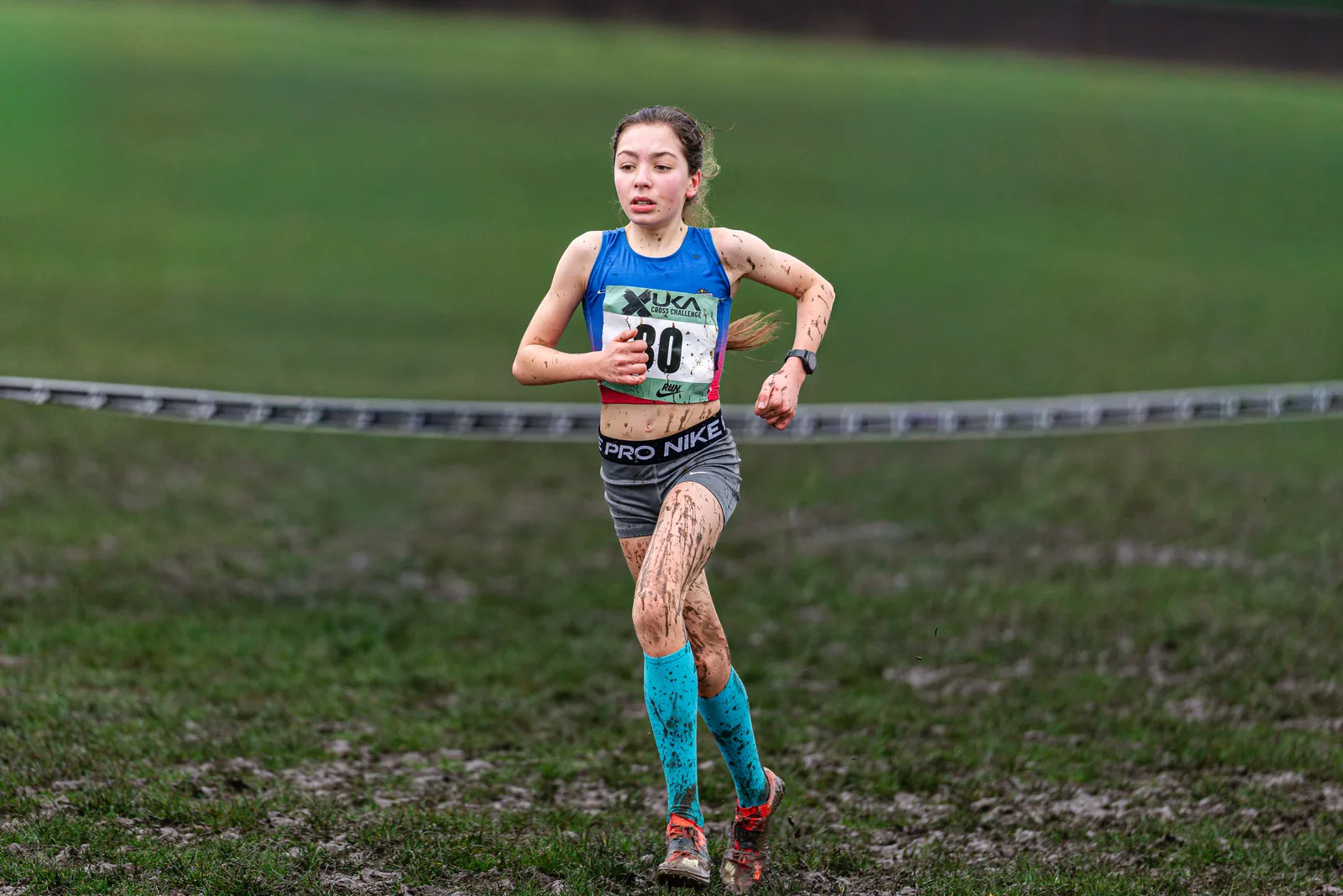 Brentwood Beagles athletes at the Cross Challenge, Parliament Hill, Parliament Hill, London, 7 February 2026