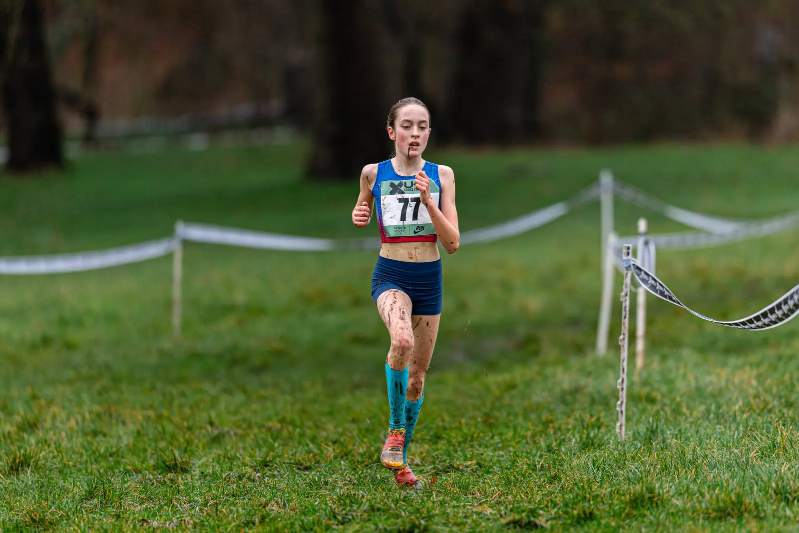 Brentwood Beagles athletes at the Cross Challenge, Parliament Hill, Parliament Hill, London, 7 February 2026
