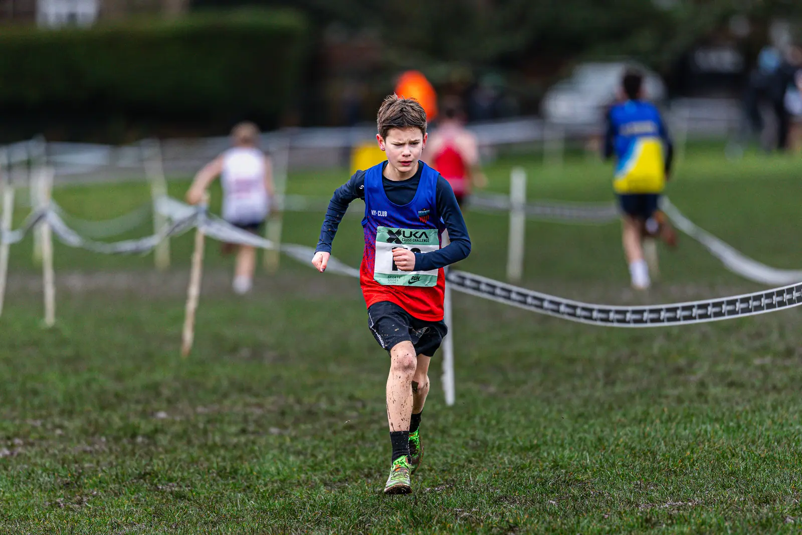 Brentwood Beagles athletes at the Cross Challenge, Parliament Hill, Parliament Hill, London, 7 February 2026