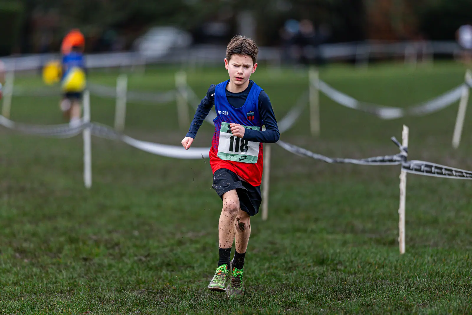 Brentwood Beagles athletes at the Cross Challenge, Parliament Hill, Parliament Hill, London, 7 February 2026