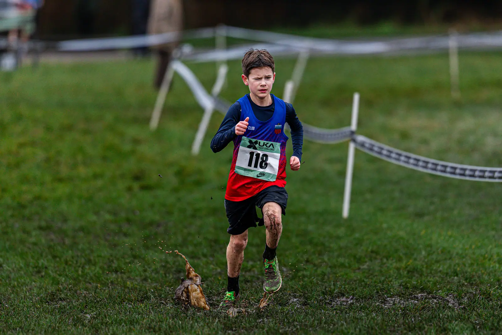 Brentwood Beagles athletes at the Cross Challenge, Parliament Hill, Parliament Hill, London, 7 February 2026