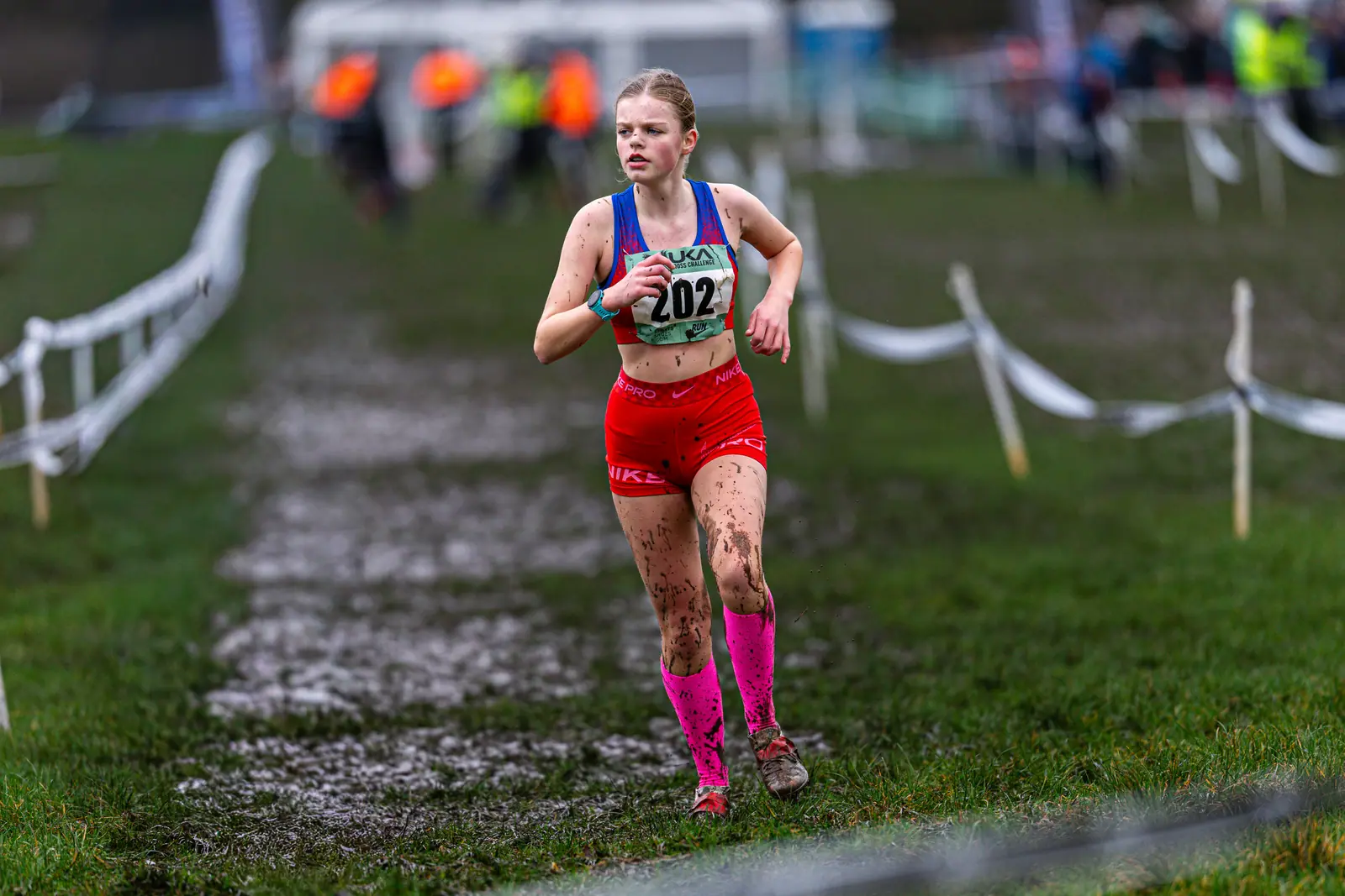 Brentwood Beagles athletes at the Cross Challenge, Parliament Hill, Parliament Hill, London, 7 February 2026