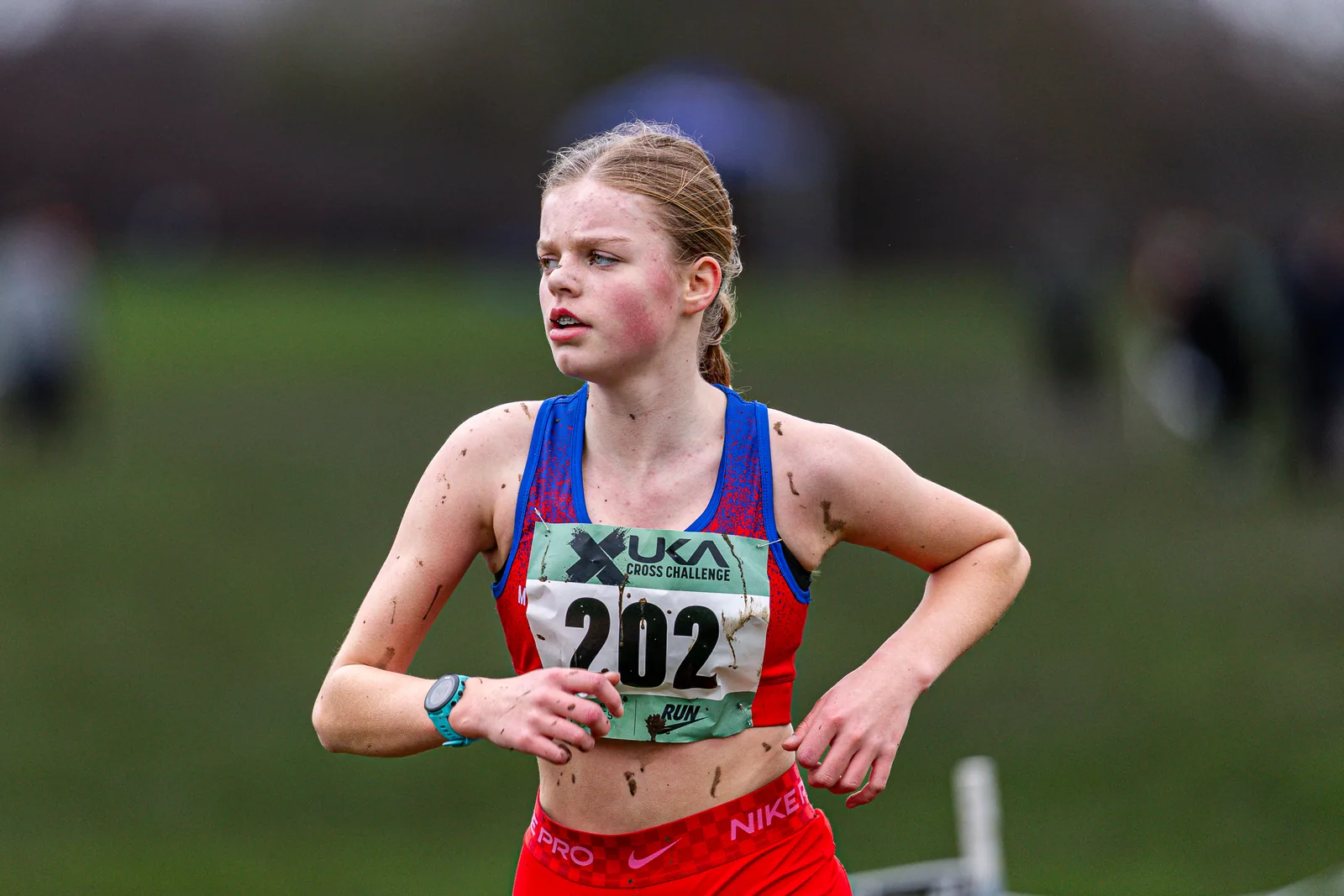 Brentwood Beagles athletes at the Cross Challenge, Parliament Hill, Parliament Hill, London, 7 February 2026