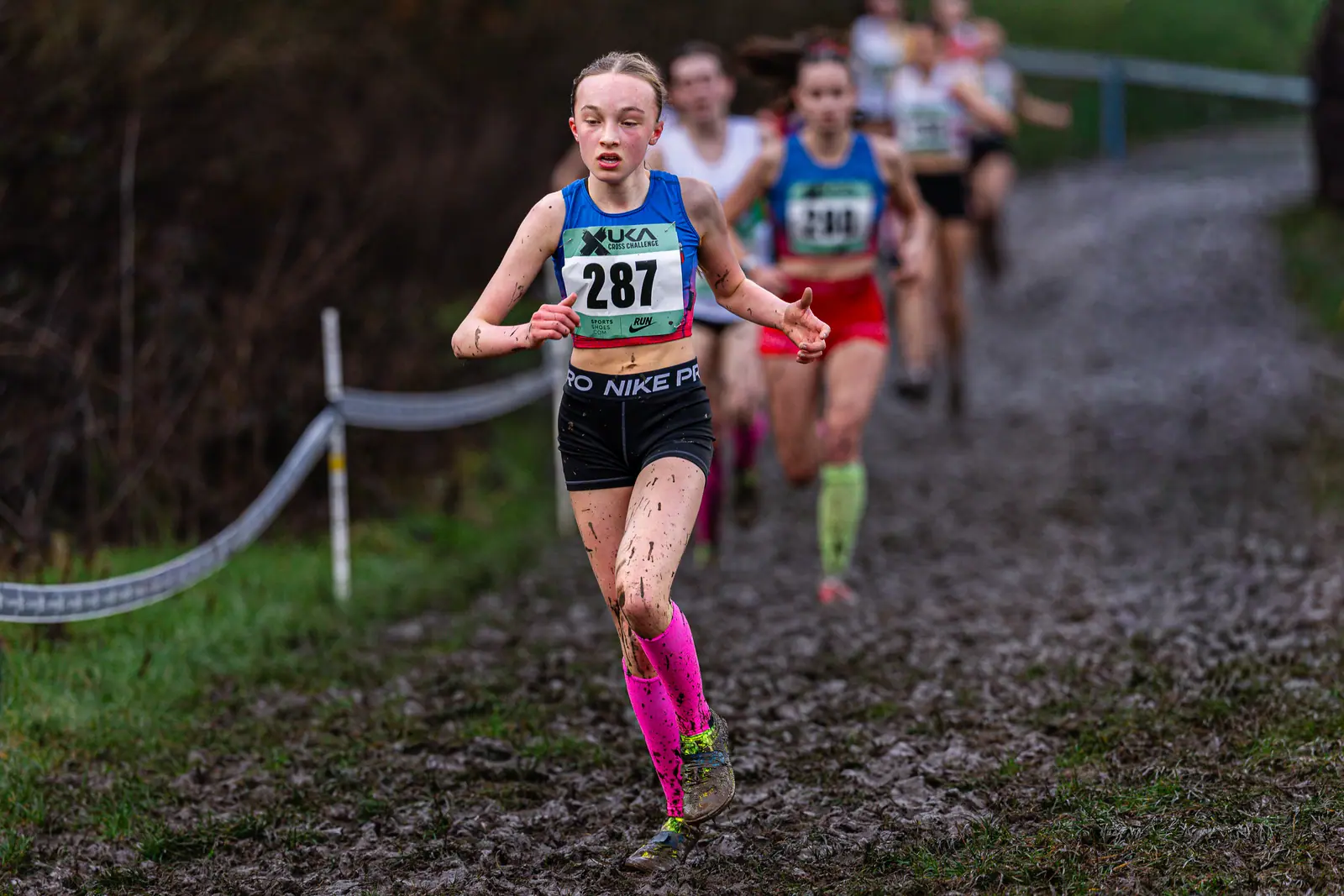 Brentwood Beagles athletes at the Cross Challenge, Parliament Hill, Parliament Hill, London, 7 February 2026