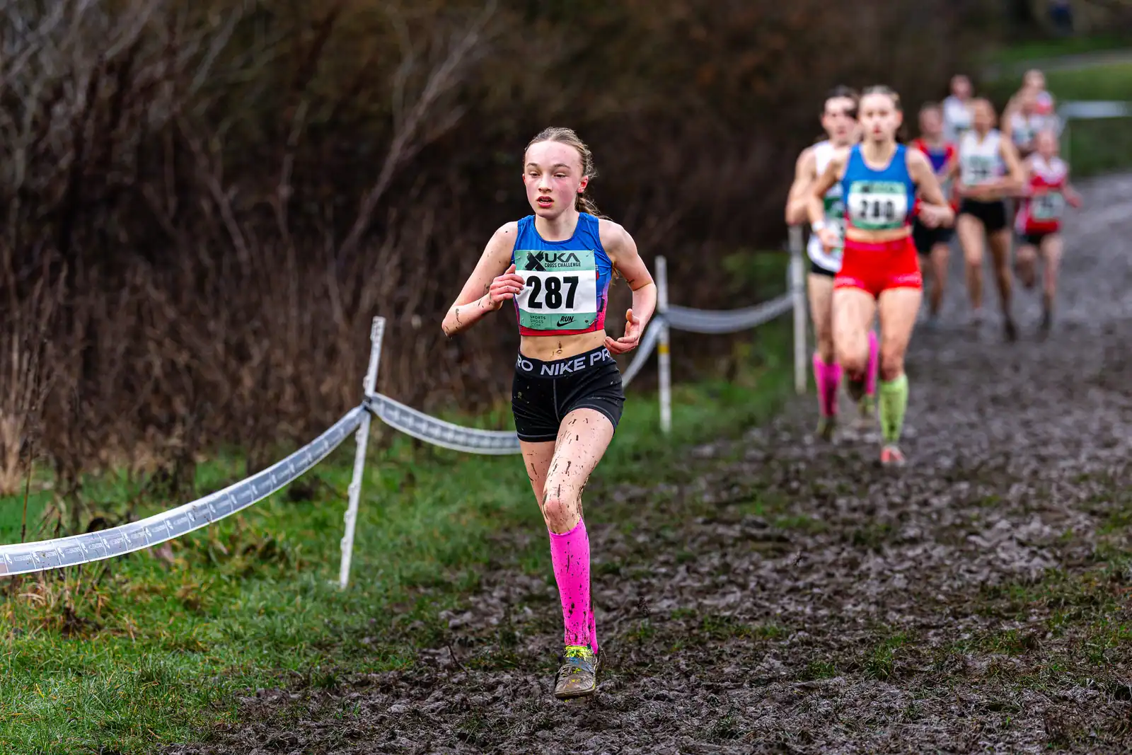 Brentwood Beagles athletes at the Cross Challenge, Parliament Hill, Parliament Hill, London, 7 February 2026