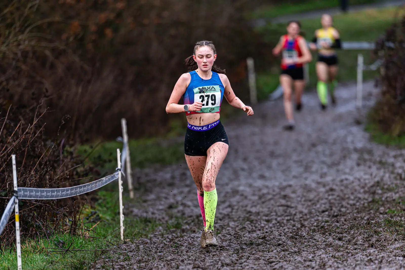 Brentwood Beagles athletes at the Cross Challenge, Parliament Hill, Parliament Hill, London, 7 February 2026