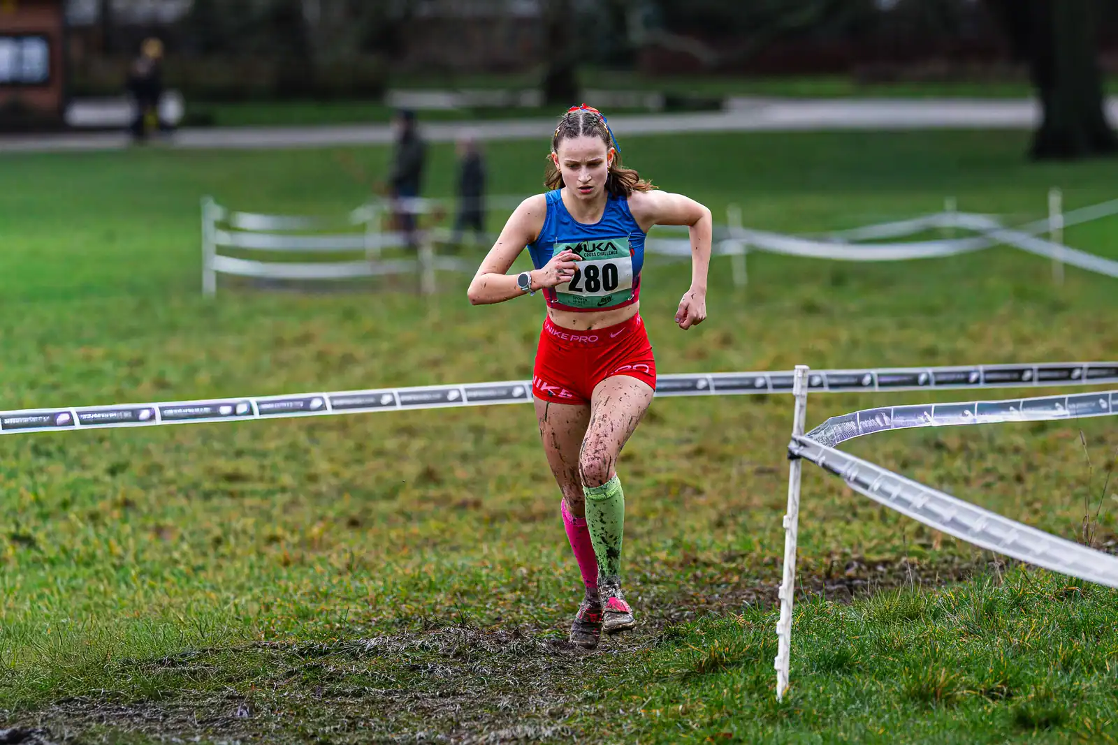 Brentwood Beagles athletes at the Cross Challenge, Parliament Hill, Parliament Hill, London, 7 February 2026