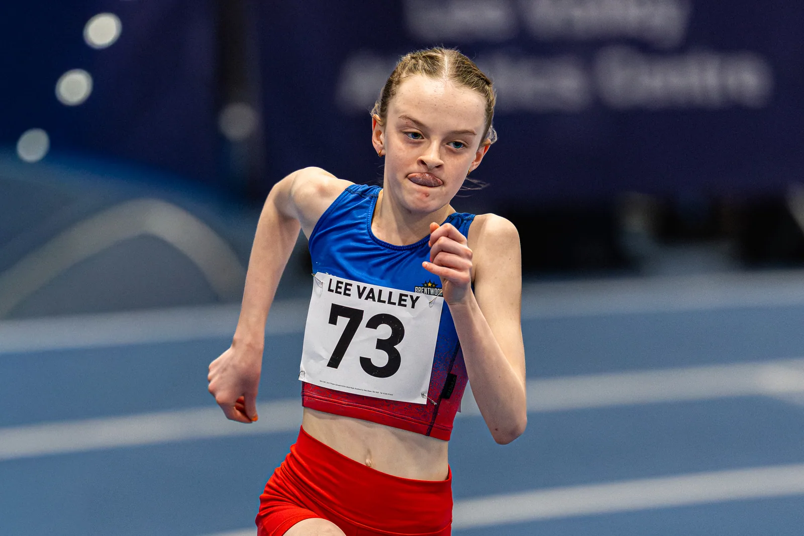Brentwood Beagles athletes at the Lee Valley Middle Distance Open, Lee Valley, 19 February 2026