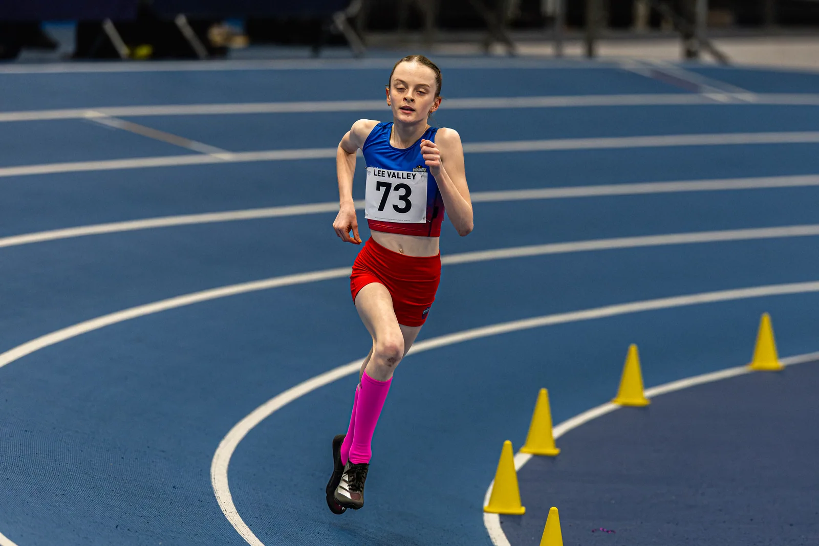 Brentwood Beagles athletes at the Lee Valley Middle Distance Open, Lee Valley, 19 February 2026