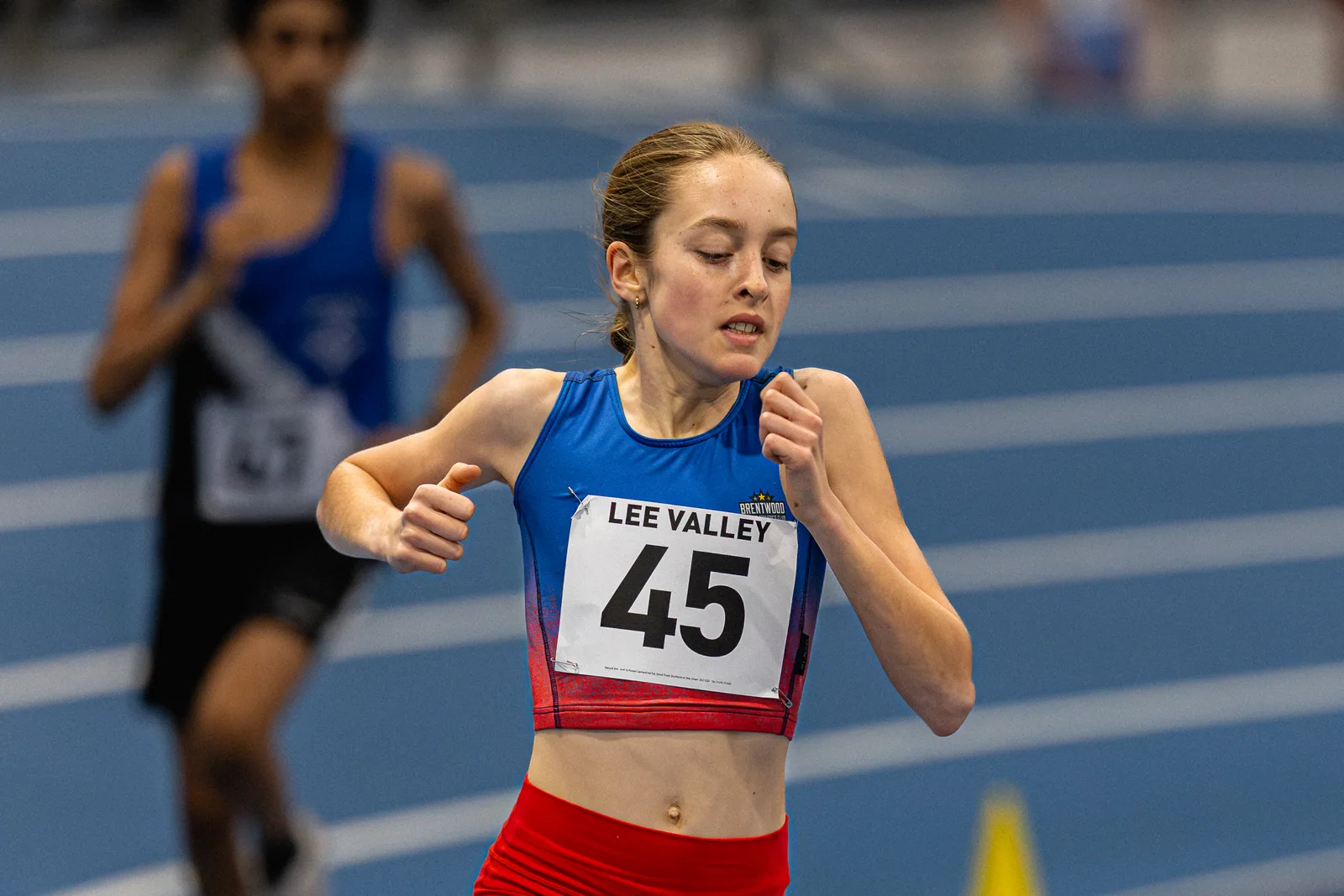 Brentwood Beagles athletes at the Lee Valley Middle Distance Open, Lee Valley, 19 February 2026