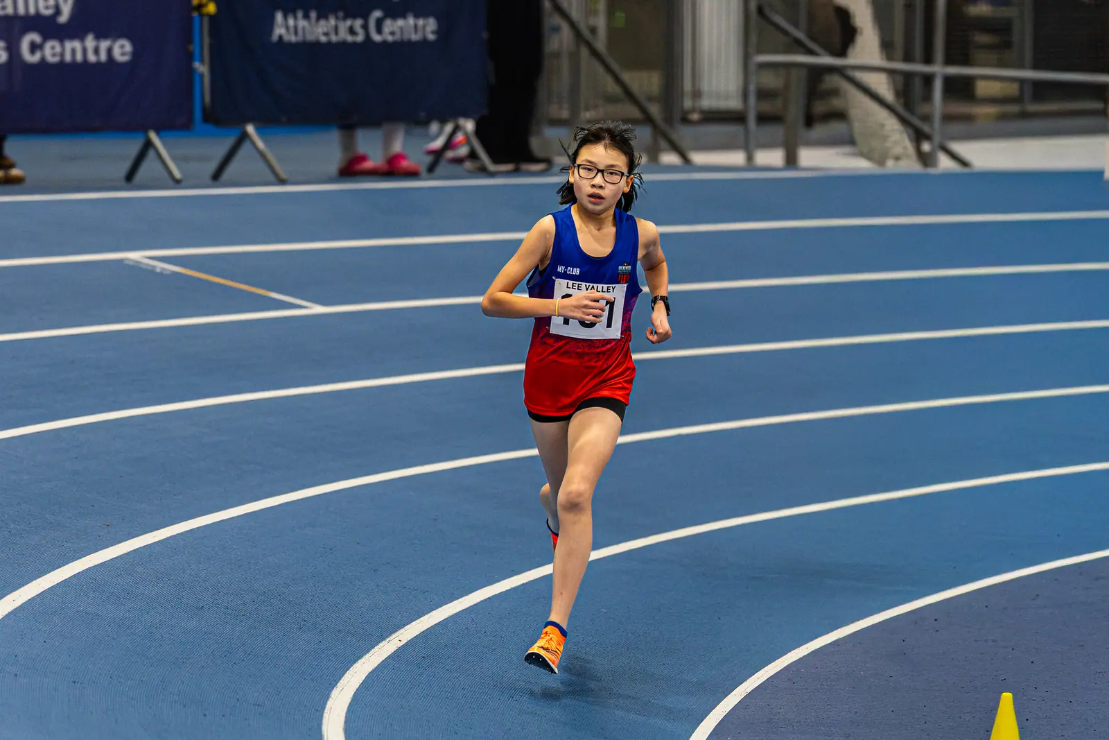 Brentwood Beagles athletes at the Lee Valley Middle Distance Open, Lee Valley, 19 February 2026