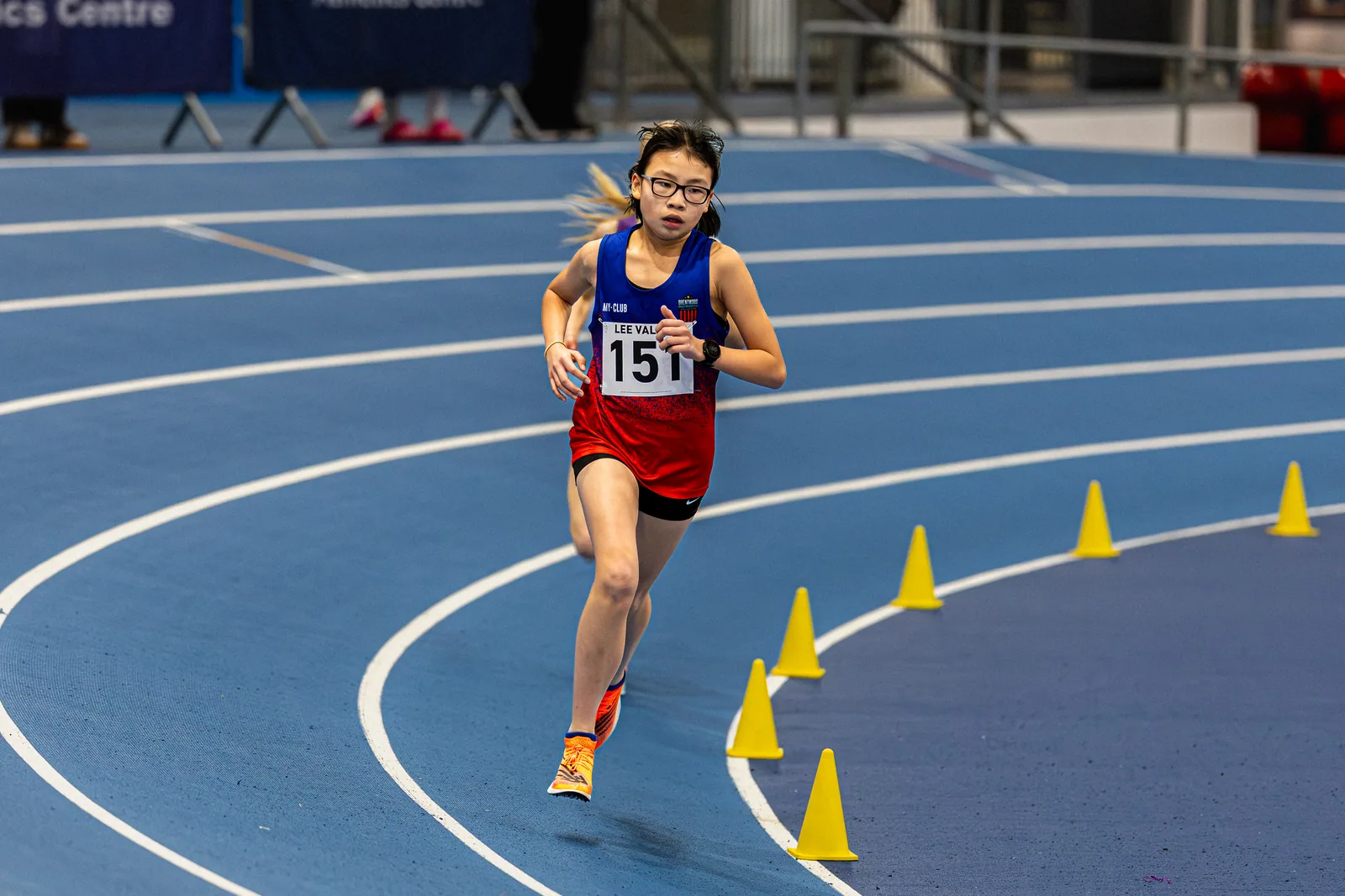 Brentwood Beagles athletes at the Lee Valley Middle Distance Open, Lee Valley, 19 February 2026