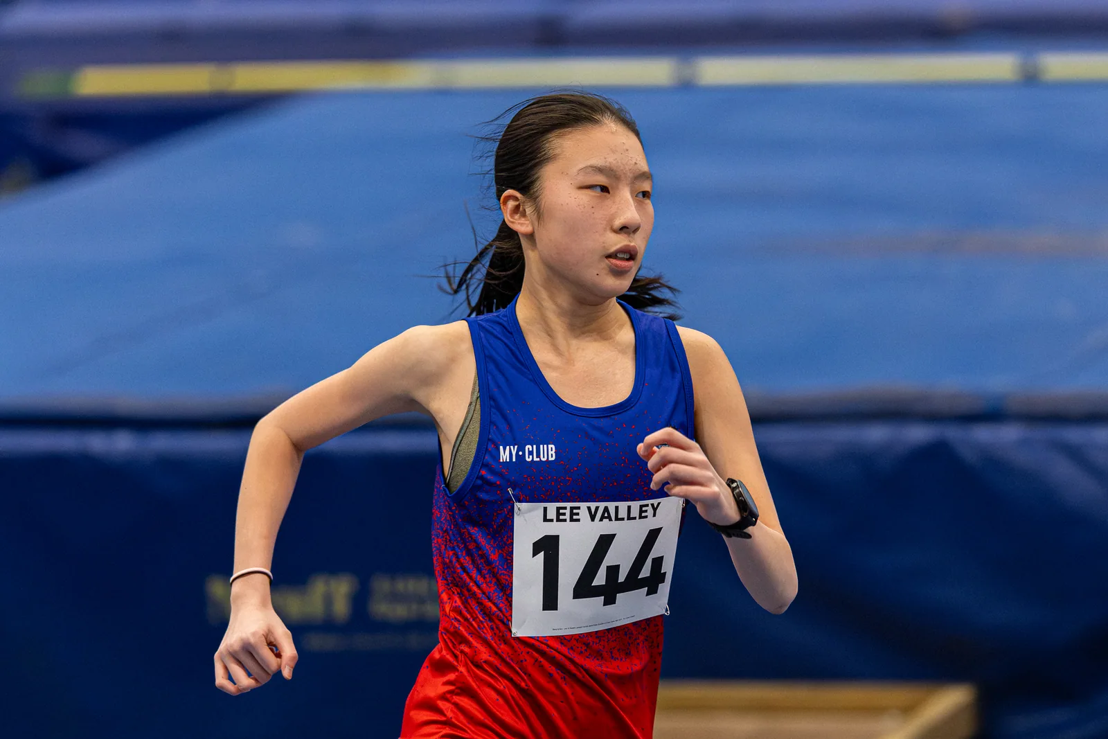 Brentwood Beagles athletes at the Lee Valley Middle Distance Open, Lee Valley, 19 February 2026