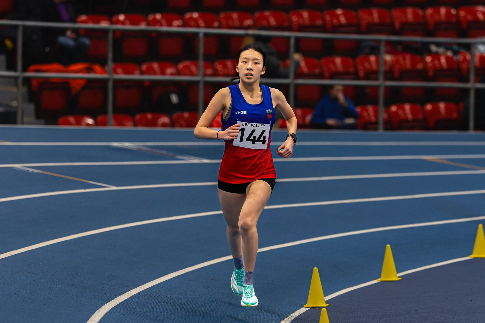 Brentwood Beagles athletes at the Lee Valley Middle Distance Open, Lee Valley, 19 February 2026