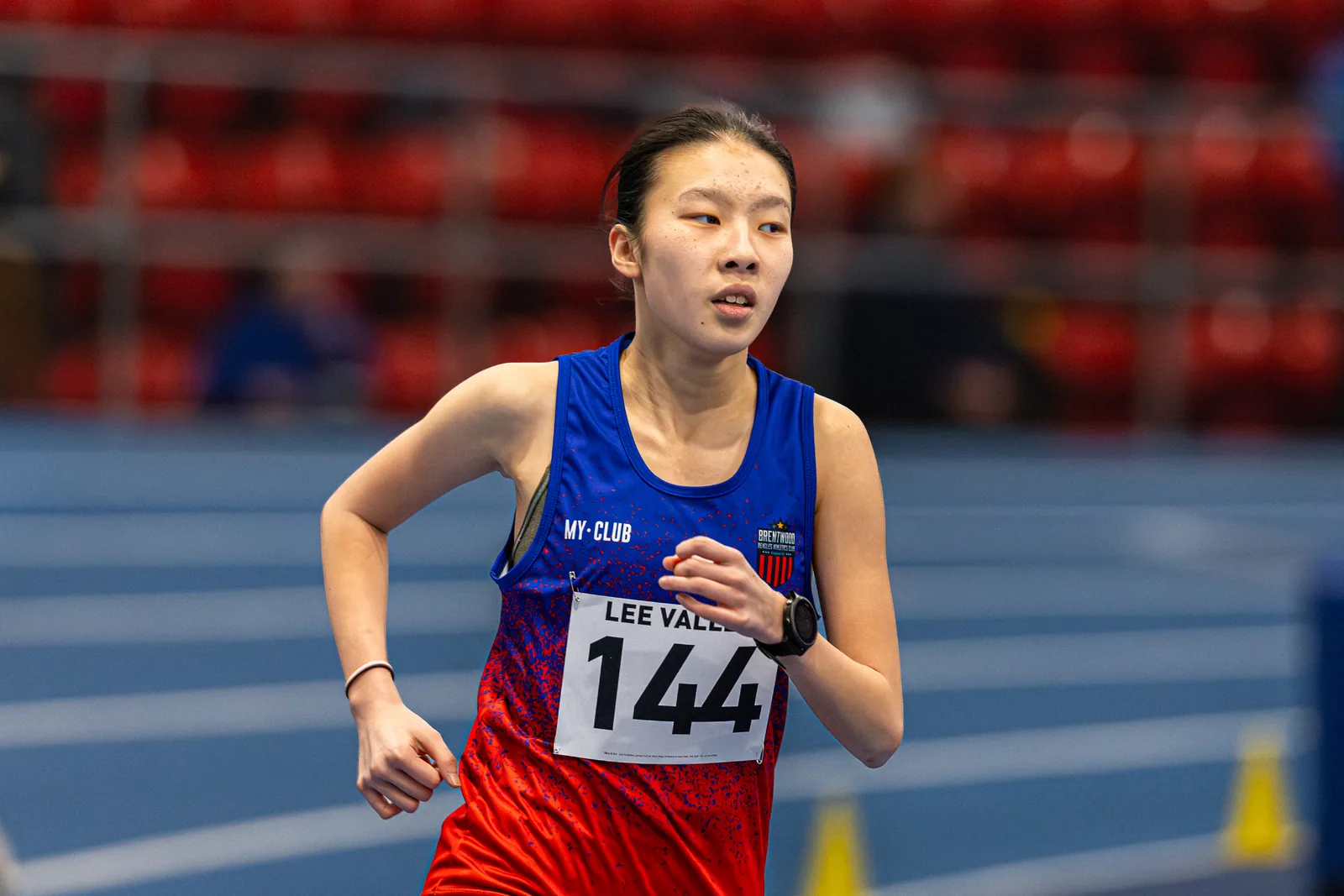 Brentwood Beagles athletes at the Lee Valley Middle Distance Open, Lee Valley, 19 February 2026