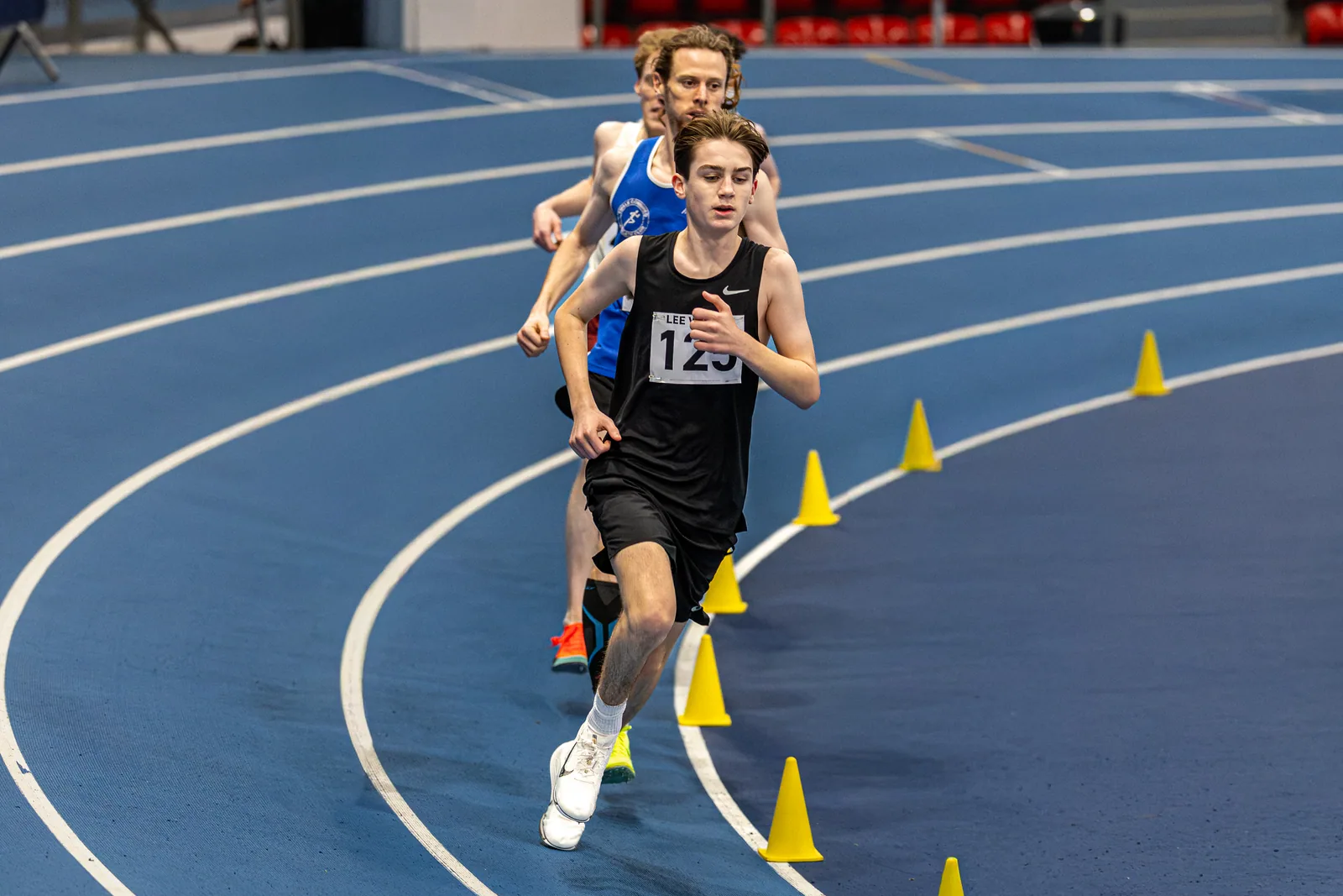 Brentwood Beagles athletes at the Lee Valley Middle Distance Open, Lee Valley, 19 February 2026