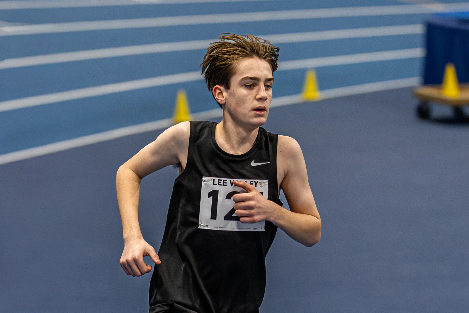 Brentwood Beagles athletes at the Lee Valley Middle Distance Open, Lee Valley, 19 February 2026