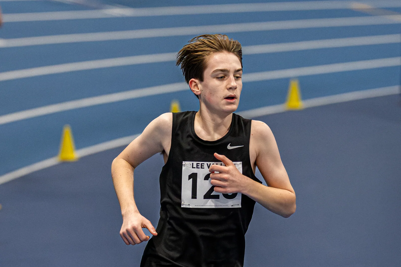Brentwood Beagles athletes at the Lee Valley Middle Distance Open, Lee Valley, 19 February 2026