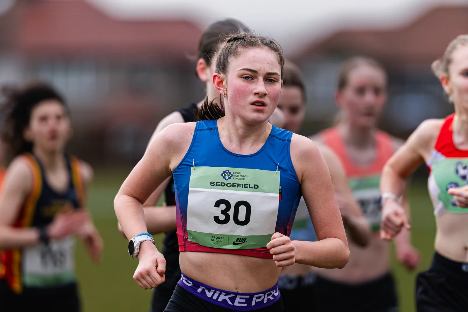 Brentwood Beagles athletes at the English Cross Country Association National Cross Country Championships, Sedgefield, 21 February 2026