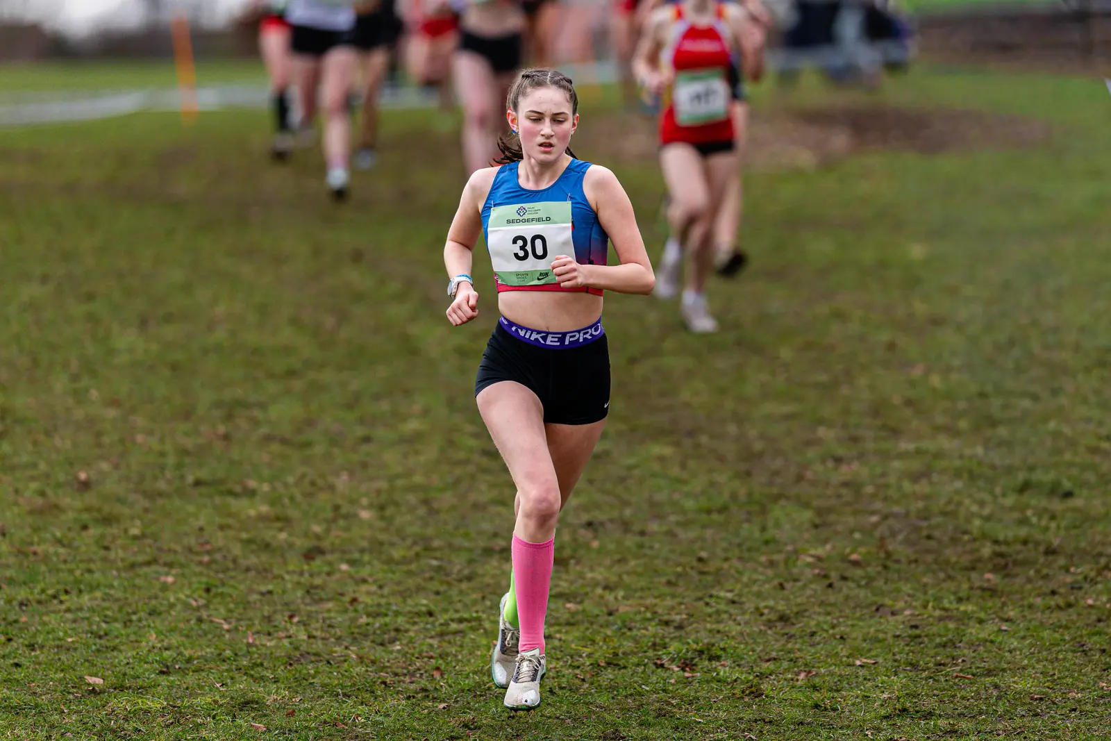 Brentwood Beagles athletes at the English Cross Country Association National Cross Country Championships, Sedgefield, 21 February 2026
