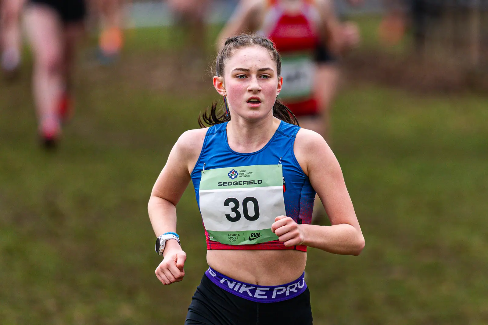 Brentwood Beagles athletes at the English Cross Country Association National Cross Country Championships, Sedgefield, 21 February 2026