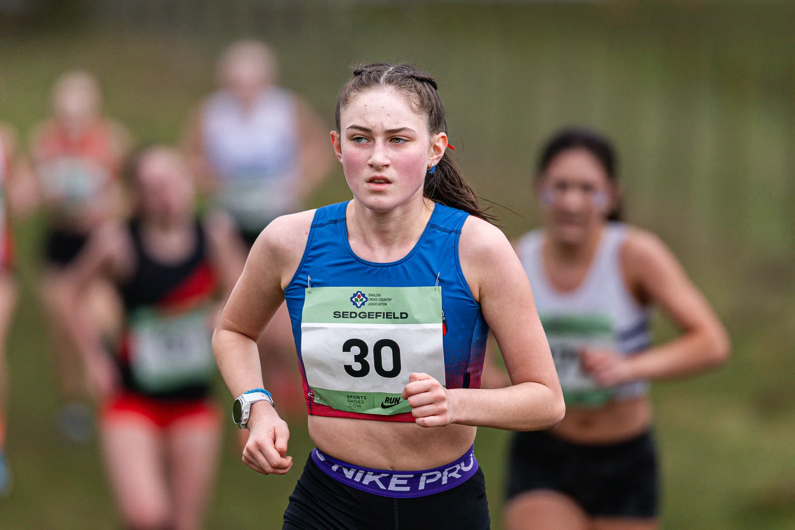 Brentwood Beagles athletes at the English Cross Country Association National Cross Country Championships, Sedgefield, 21 February 2026