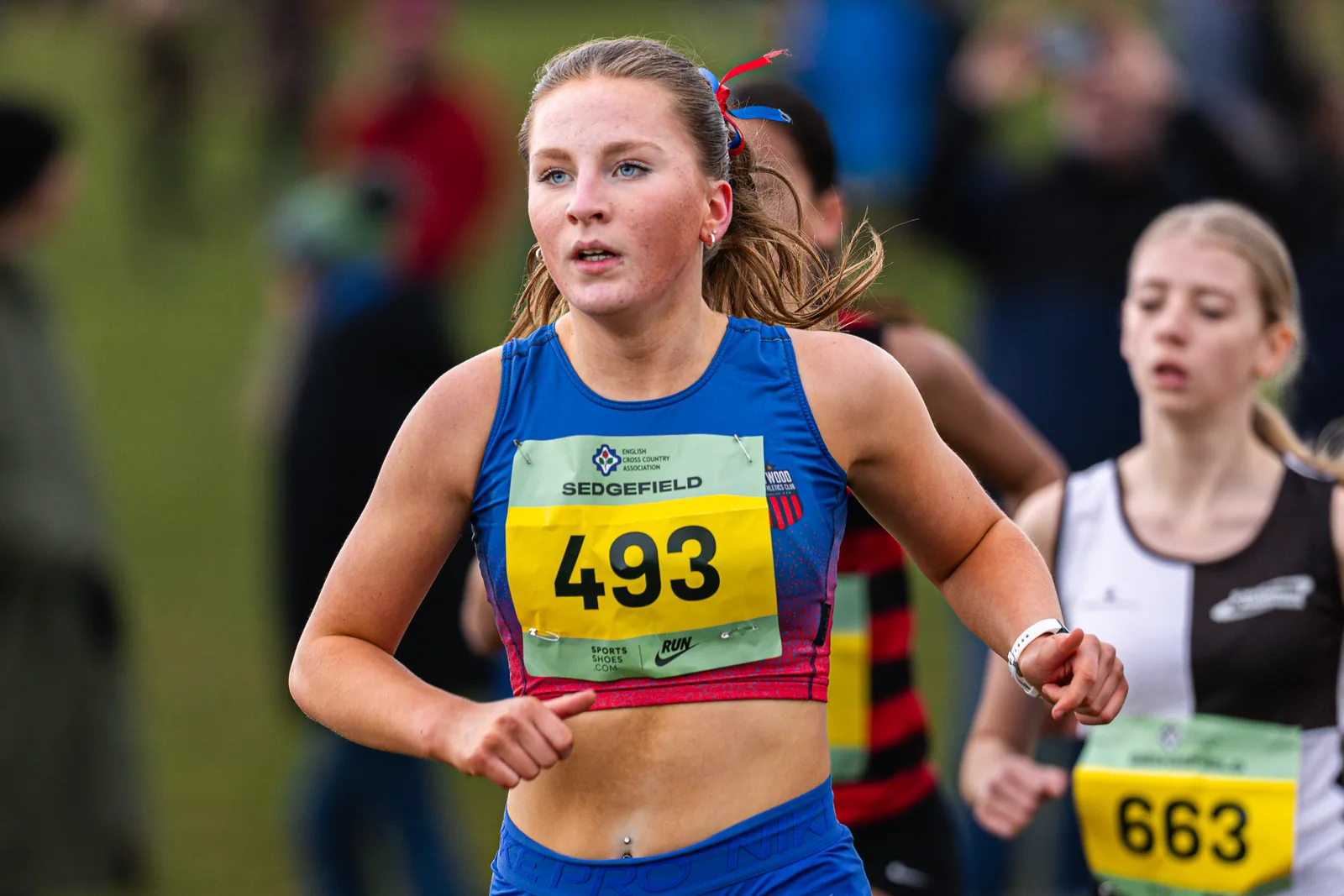 Brentwood Beagles athletes at the English Cross Country Association National Cross Country Championships, Sedgefield, 21 February 2026