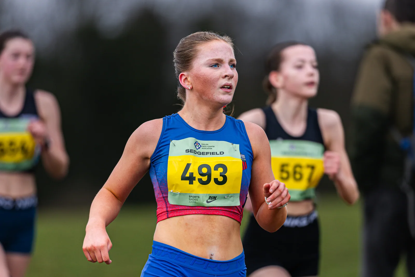 Brentwood Beagles athletes at the English Cross Country Association National Cross Country Championships, Sedgefield, 21 February 2026