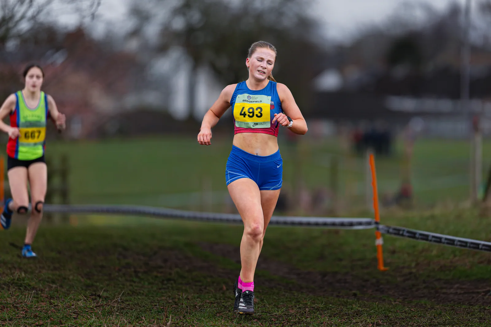 Brentwood Beagles athletes at the English Cross Country Association National Cross Country Championships, Sedgefield, 21 February 2026