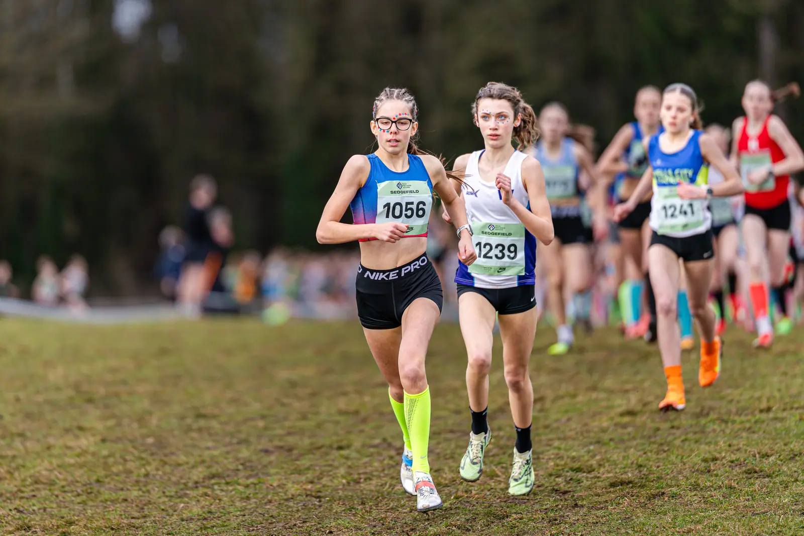Brentwood Beagles athletes at the English Cross Country Association National Cross Country Championships, Sedgefield, 21 February 2026