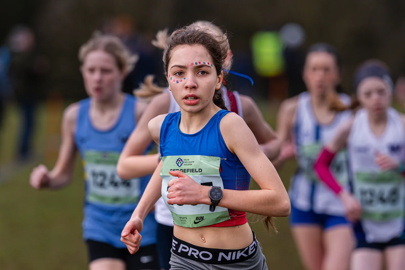 Brentwood Beagles athletes at the English Cross Country Association National Cross Country Championships, Sedgefield, 21 February 2026