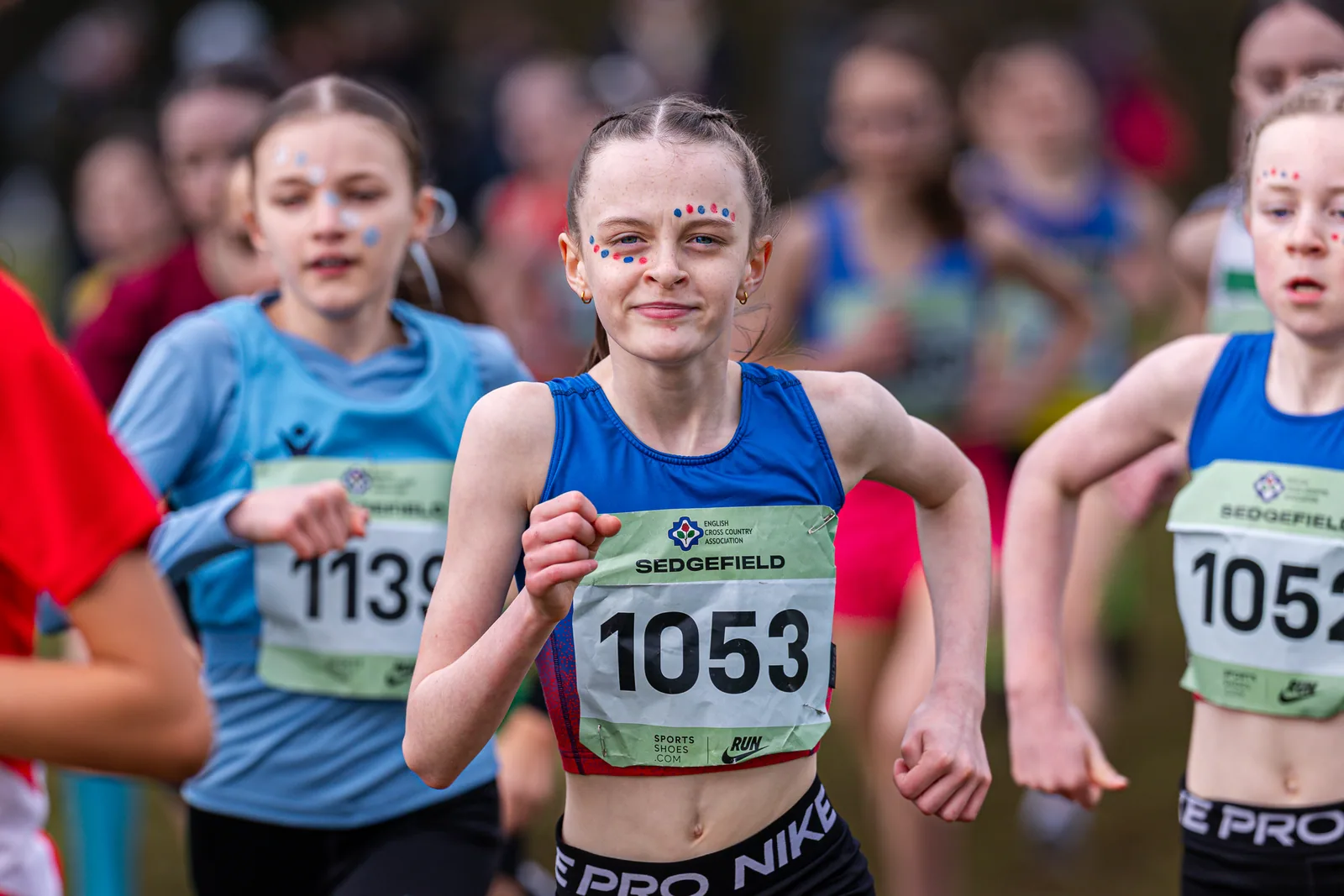 Brentwood Beagles athletes at the English Cross Country Association National Cross Country Championships, Sedgefield, 21 February 2026